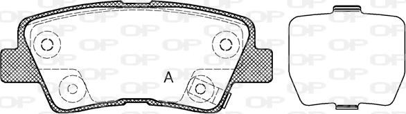 Open Parts BPA1362.02 - Тормозные колодки, дисковые, комплект autospares.lv