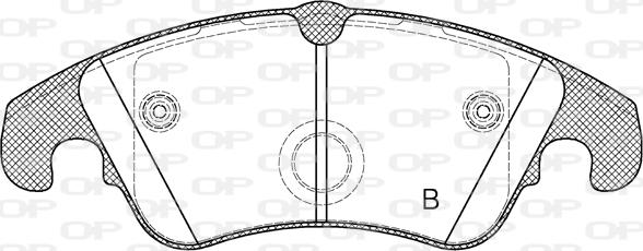 Open Parts BPA1304.10 - Тормозные колодки, дисковые, комплект autospares.lv