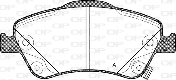 Open Parts BPA1310.02 - Тормозные колодки, дисковые, комплект autospares.lv