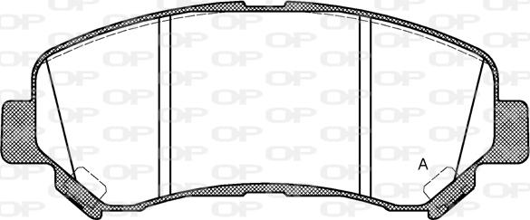 Open Parts BPA1318.00 - Тормозные колодки, дисковые, комплект autospares.lv