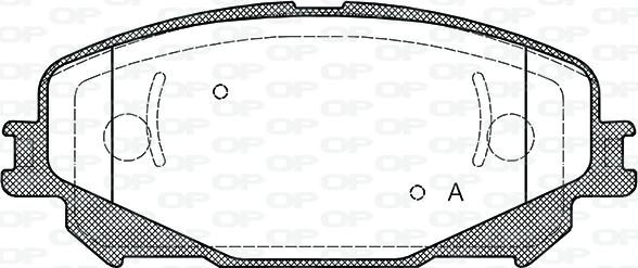 Open Parts BPA1318.30 - Тормозные колодки, дисковые, комплект autospares.lv