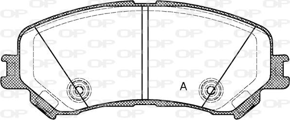 Open Parts BPA1318.20 - Тормозные колодки, дисковые, комплект autospares.lv