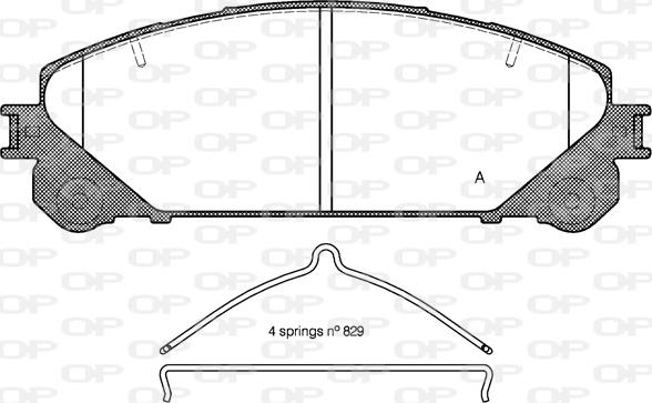 Akebono ACT1324A - Тормозные колодки, дисковые, комплект autospares.lv