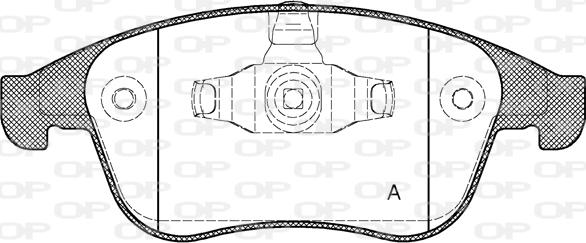 Open Parts BPA1389.00 - Тормозные колодки, дисковые, комплект autospares.lv