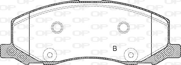 Open Parts BPA1386.02 - Тормозные колодки, дисковые, комплект autospares.lv