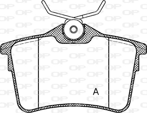 Open Parts BPA1382.00 - Тормозные колодки, дисковые, комплект autospares.lv