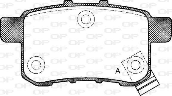 Open Parts BPA1332.02 - Тормозные колодки, дисковые, комплект autospares.lv