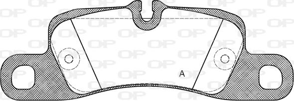 Open Parts BPA1379.00 - Тормозные колодки, дисковые, комплект autospares.lv