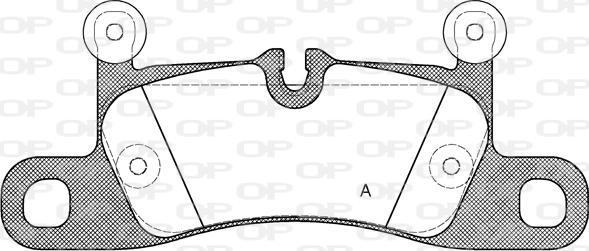 Open Parts BPA1379.10 - Тормозные колодки, дисковые, комплект autospares.lv