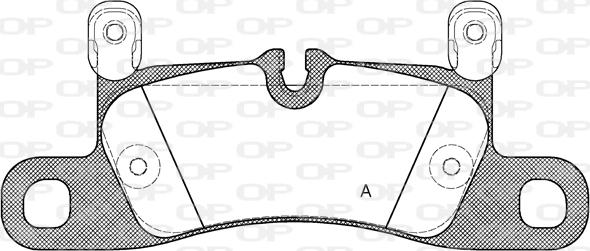 Open Parts BPA1379.20 - Тормозные колодки, дисковые, комплект autospares.lv