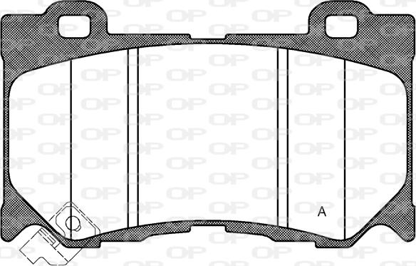 Open Parts BPA1372.01 - Тормозные колодки, дисковые, комплект autospares.lv