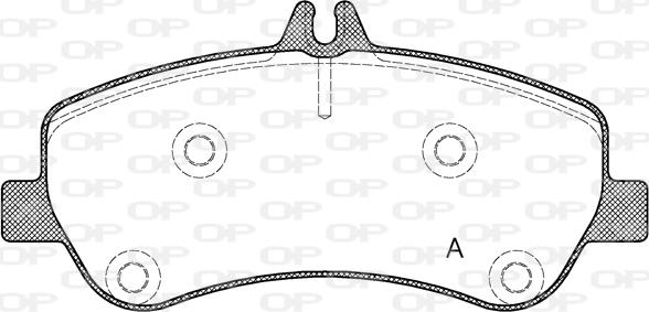 Open Parts BPA1377.00 - Тормозные колодки, дисковые, комплект autospares.lv