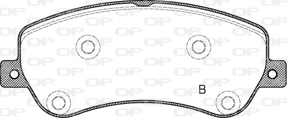 Open Parts BPA1377.00 - Тормозные колодки, дисковые, комплект autospares.lv