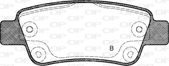 Open Parts BPA1290.02 - Тормозные колодки, дисковые, комплект autospares.lv