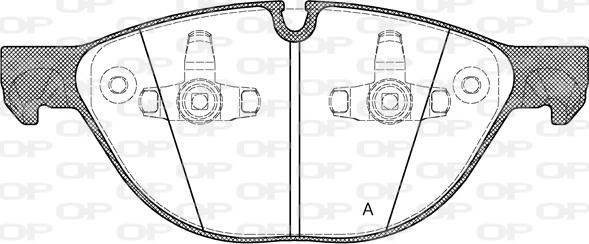 Open Parts BPA1298.00 - Тормозные колодки, дисковые, комплект autospares.lv