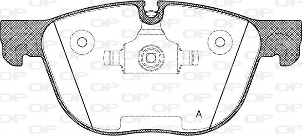 Open Parts BPA1297.00 - Тормозные колодки, дисковые, комплект autospares.lv