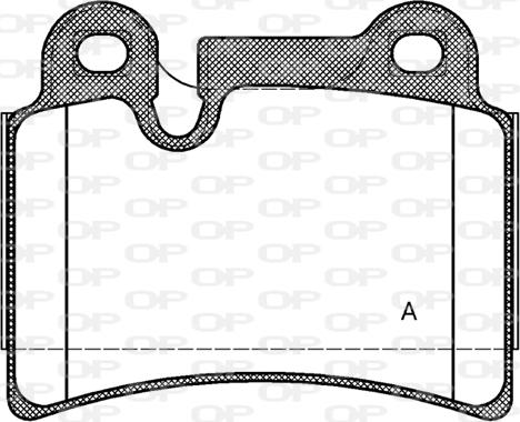 Open Parts BPA1240.00 - Тормозные колодки, дисковые, комплект autospares.lv