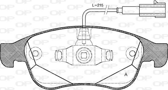 Open Parts BPA1248.02 - Тормозные колодки, дисковые, комплект autospares.lv