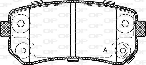 Open Parts BPA1209.02 - Тормозные колодки, дисковые, комплект autospares.lv