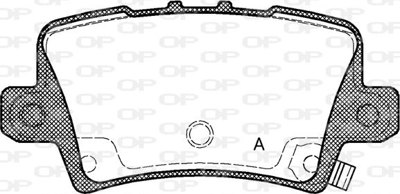 Open Parts BPA1206.02 - Тормозные колодки, дисковые, комплект autospares.lv