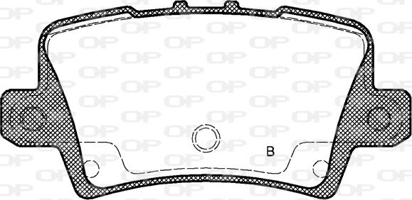 Open Parts BPA1206.02 - Тормозные колодки, дисковые, комплект autospares.lv