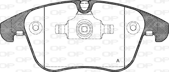 Open Parts BPA1219.00 - Тормозные колодки, дисковые, комплект autospares.lv