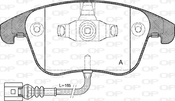 Open Parts BPA1219.21 - Тормозные колодки, дисковые, комплект autospares.lv