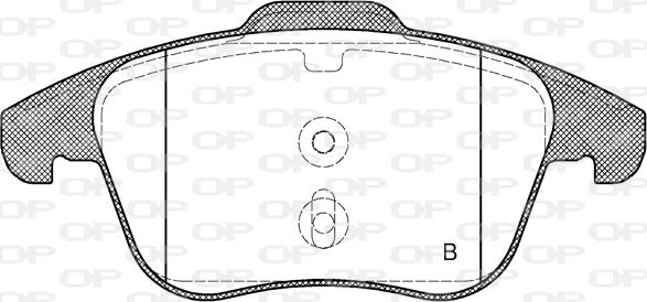 Open Parts BPA1219.21 - Тормозные колодки, дисковые, комплект autospares.lv