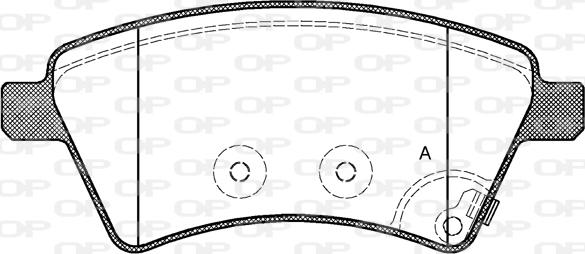 Open Parts BPA1215.01 - Тормозные колодки, дисковые, комплект autospares.lv