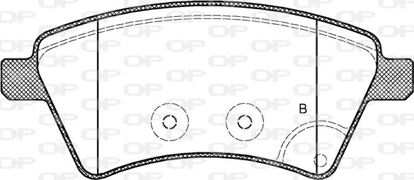 Open Parts BPA1215.01 - Тормозные колодки, дисковые, комплект autospares.lv