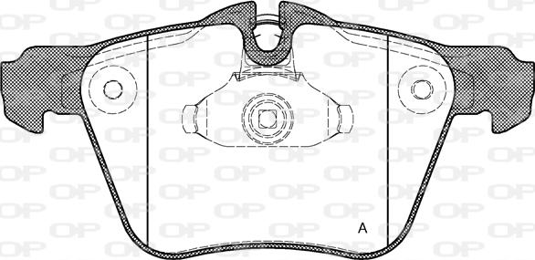 Open Parts BPA1217.00 - Тормозные колодки, дисковые, комплект autospares.lv