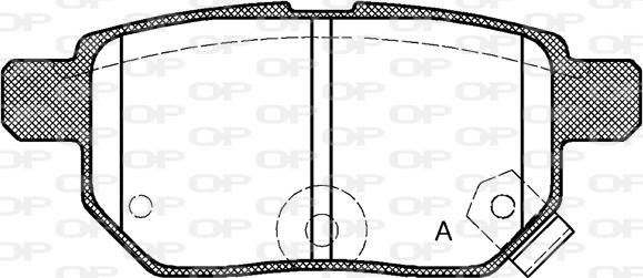 Open Parts BPA1286.02 - Тормозные колодки, дисковые, комплект autospares.lv