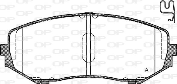 Open Parts BPA1225.02 - Тормозные колодки, дисковые, комплект autospares.lv