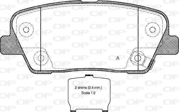 GMC 2552001 - Тормозные колодки, дисковые, комплект autospares.lv