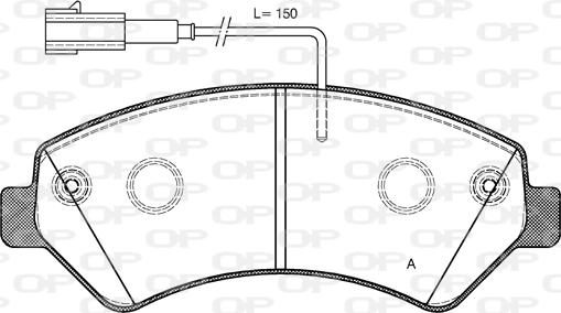 Open Parts BPA1275.22 - Тормозные колодки, дисковые, комплект autospares.lv