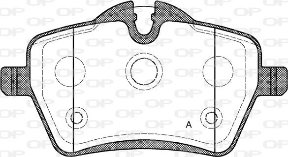 Open Parts BPA1277.00 - Тормозные колодки, дисковые, комплект autospares.lv