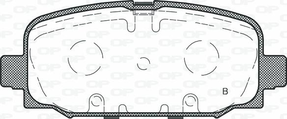 Open Parts BPA1796.02 - Тормозные колодки, дисковые, комплект autospares.lv