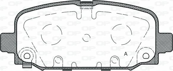 Open Parts BPA1796.02 - Тормозные колодки, дисковые, комплект autospares.lv