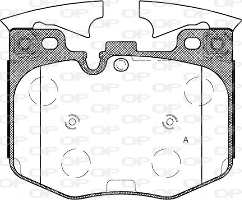 Open Parts BPA1711.00 - Тормозные колодки, дисковые, комплект autospares.lv