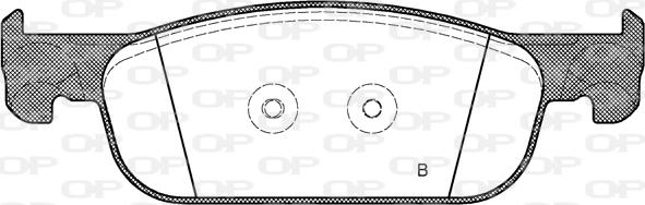 Open Parts BPA1718.00 - Тормозные колодки, дисковые, комплект autospares.lv