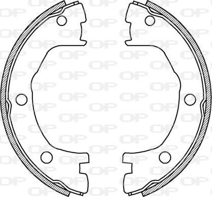 Open Parts BSA2194.00 - Комплект тормозных колодок, барабанные autospares.lv