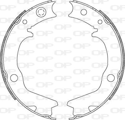 Open Parts BSA2185.00 - Комплект тормозных колодок, барабанные autospares.lv