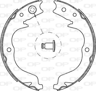 Open Parts BSA2219.00 - Комплект тормозных колодок, барабанные autospares.lv