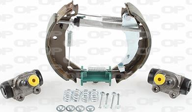 Open Parts BSK2041.02 - Комплект тормозных колодок, барабанные autospares.lv