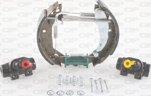 Open Parts BSK2030.01 - Комплект тормозных колодок, барабанные autospares.lv