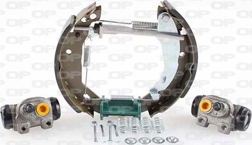 Open Parts BSK2030.03 - Комплект тормозных колодок, барабанные autospares.lv