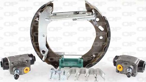 Open Parts BSK2167.00 - Комплект тормозных колодок, барабанные autospares.lv