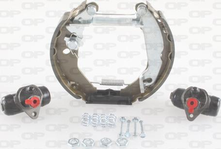 Open Parts BSK2101.00 - Комплект тормозных колодок, барабанные autospares.lv