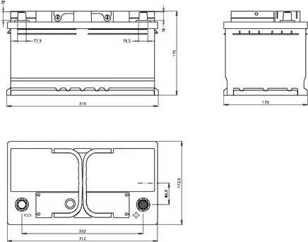 Open Parts BT085L4B.30 - Стартерная аккумуляторная батарея, АКБ autospares.lv