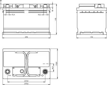 Open Parts BT073L3B.00 - Стартерная аккумуляторная батарея, АКБ autospares.lv